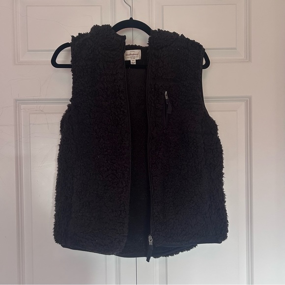 Weatherproof Vintage Black Sherpa Vest-M - Picture 1 of 3